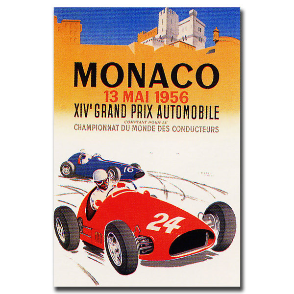 Trademark Fine Art 'Monaco 1956' Canvas Art, 18x24 V8071-C1824GG